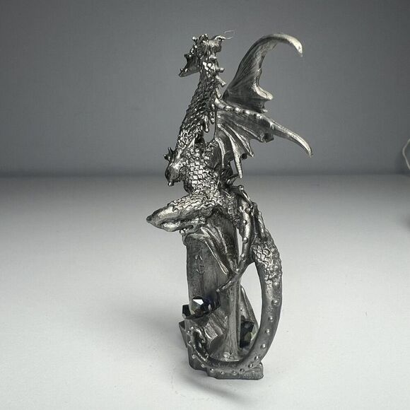 James Lane Casey Perth Pewter Dragon on Rocks & Crystals Ltd S249, 1986 D & D - Picture 4 of 9